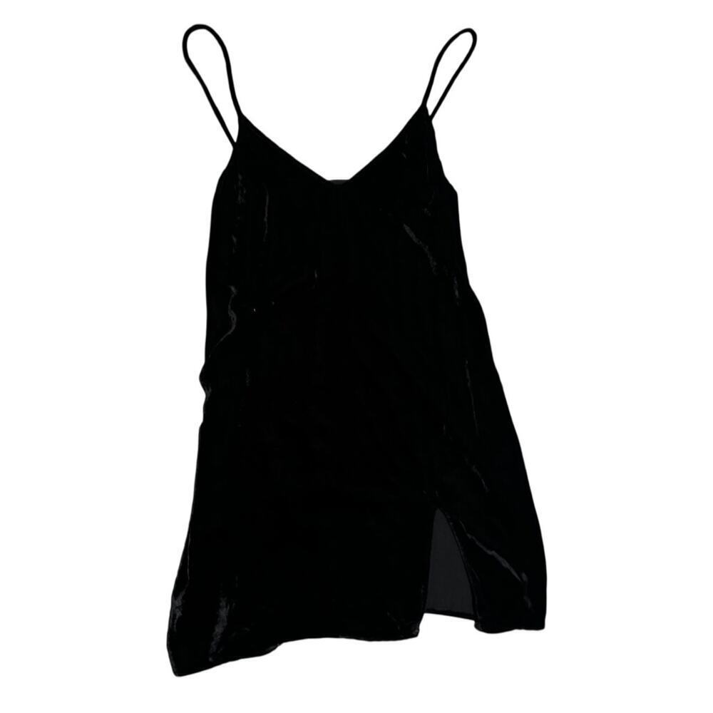 Reformation Black Velvet Tunic Dress / Tank Top – XS